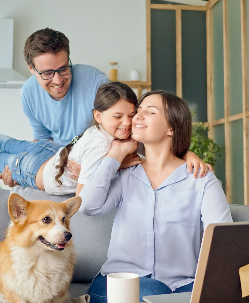 Reunión cercana con cliente, enfoque humano